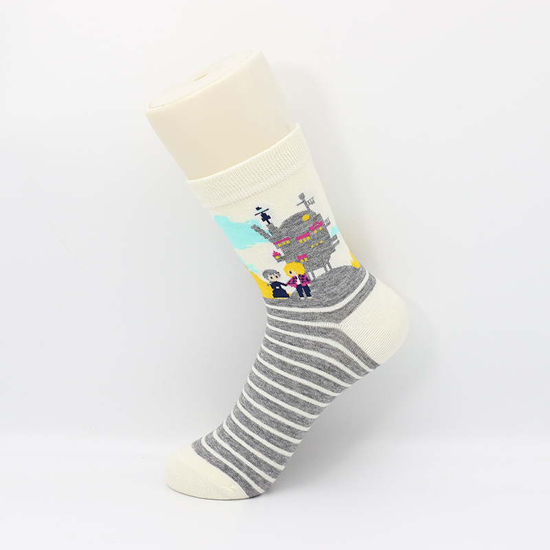 Spring And Summer Cute Cartoon Socks Lady Leisure Wild Tide In Tube Socks Socks